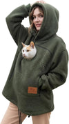 Pet Carrier Fleece Hoodie